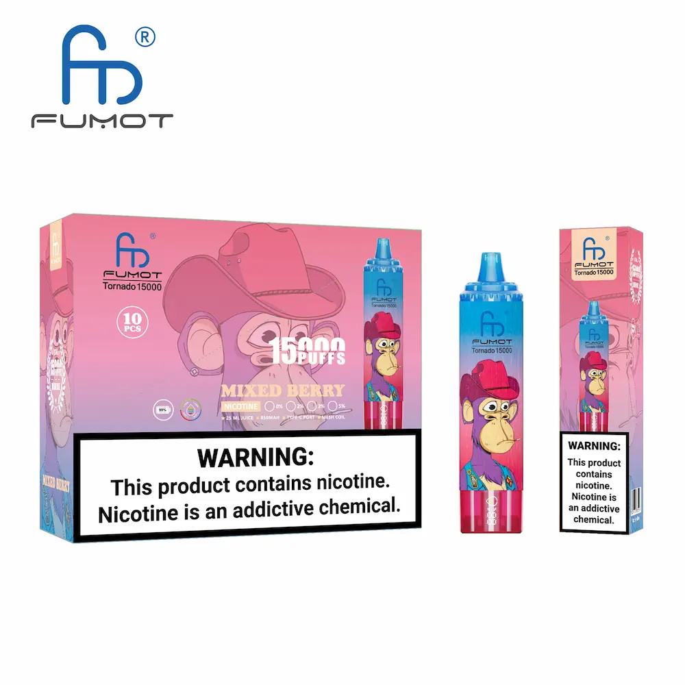 Fumot RandM Tornado 15000 – podwójna grzałka mesh, 25ml | 67dym.pl