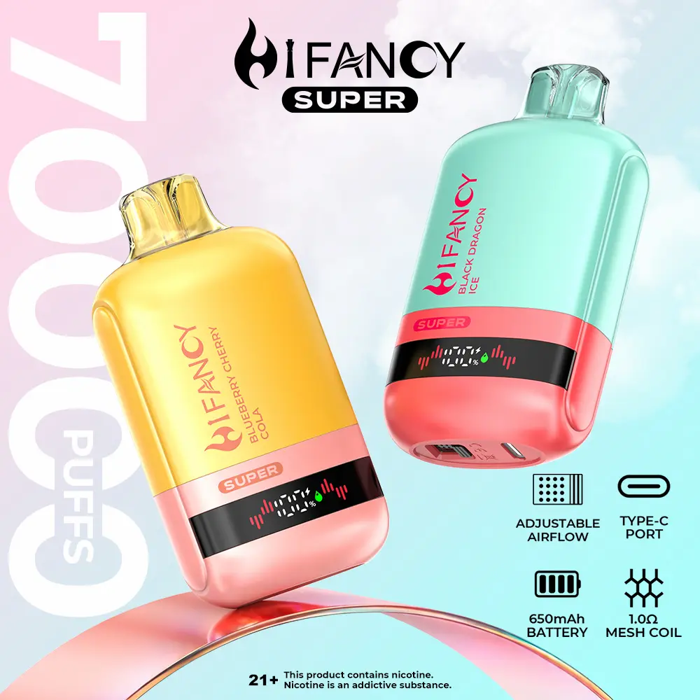 HIFANCY SUPER 70000 – 46ml, ekran LED i mocny charakter | 67dym.pl
