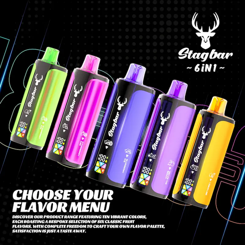 Stag Bar 6 in 1 180000 – sześć smaków i pojemność 108ml | 67dym.pl